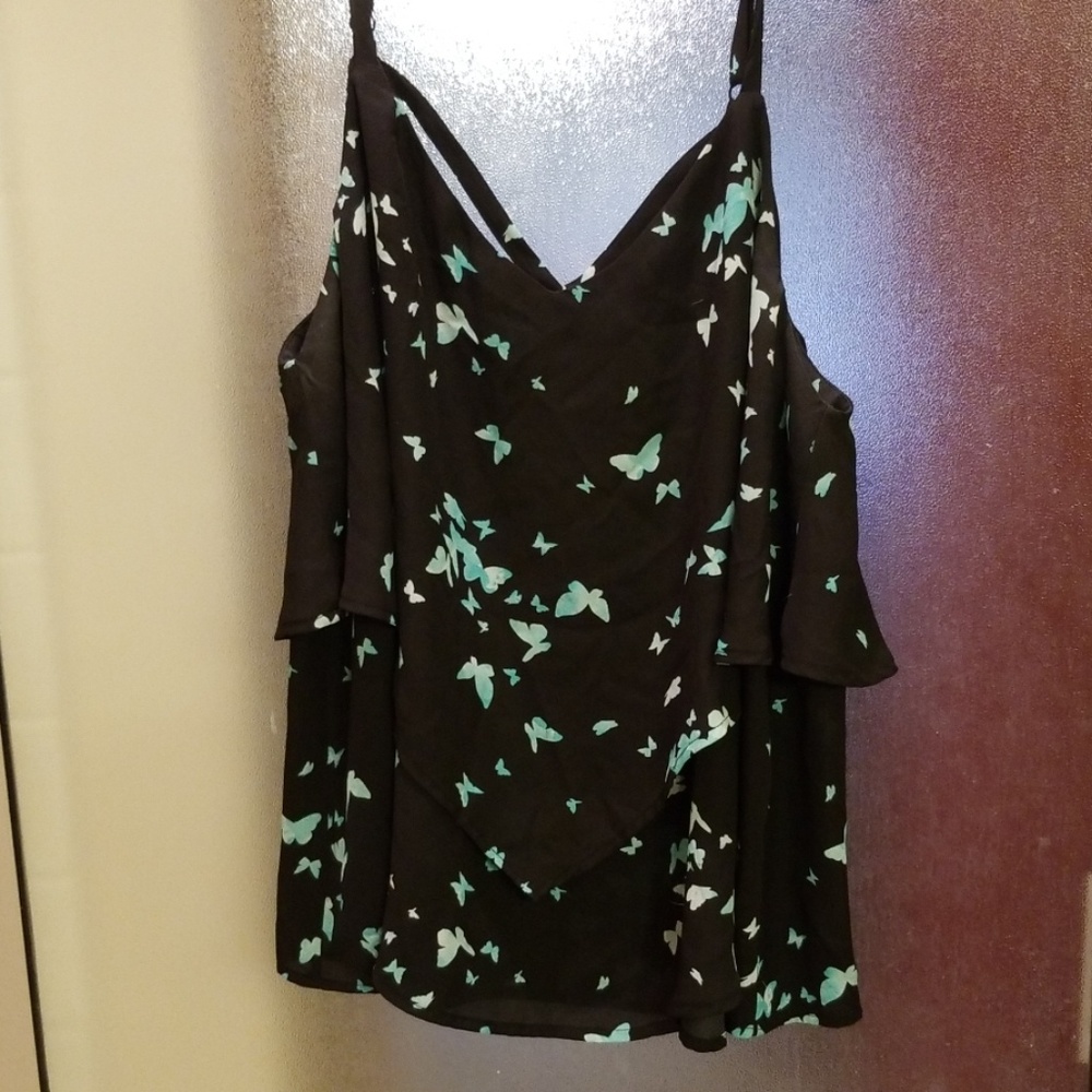 Torrid butterfly double layer tank top - Picture 2 of 5